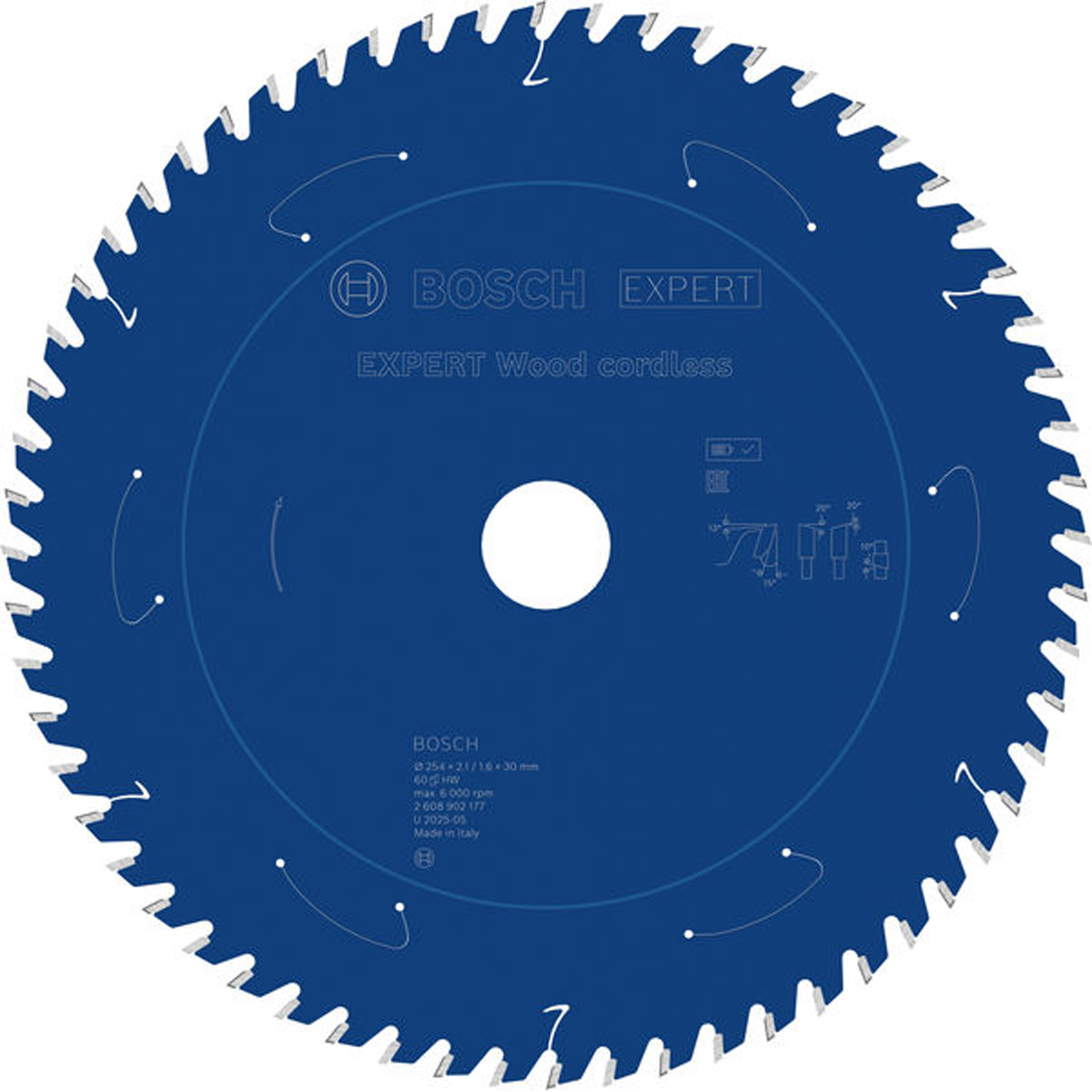 Bosch EXPERT Wood Kreissägeblatt 254x1,6x30 mm Z60 - 2608902177