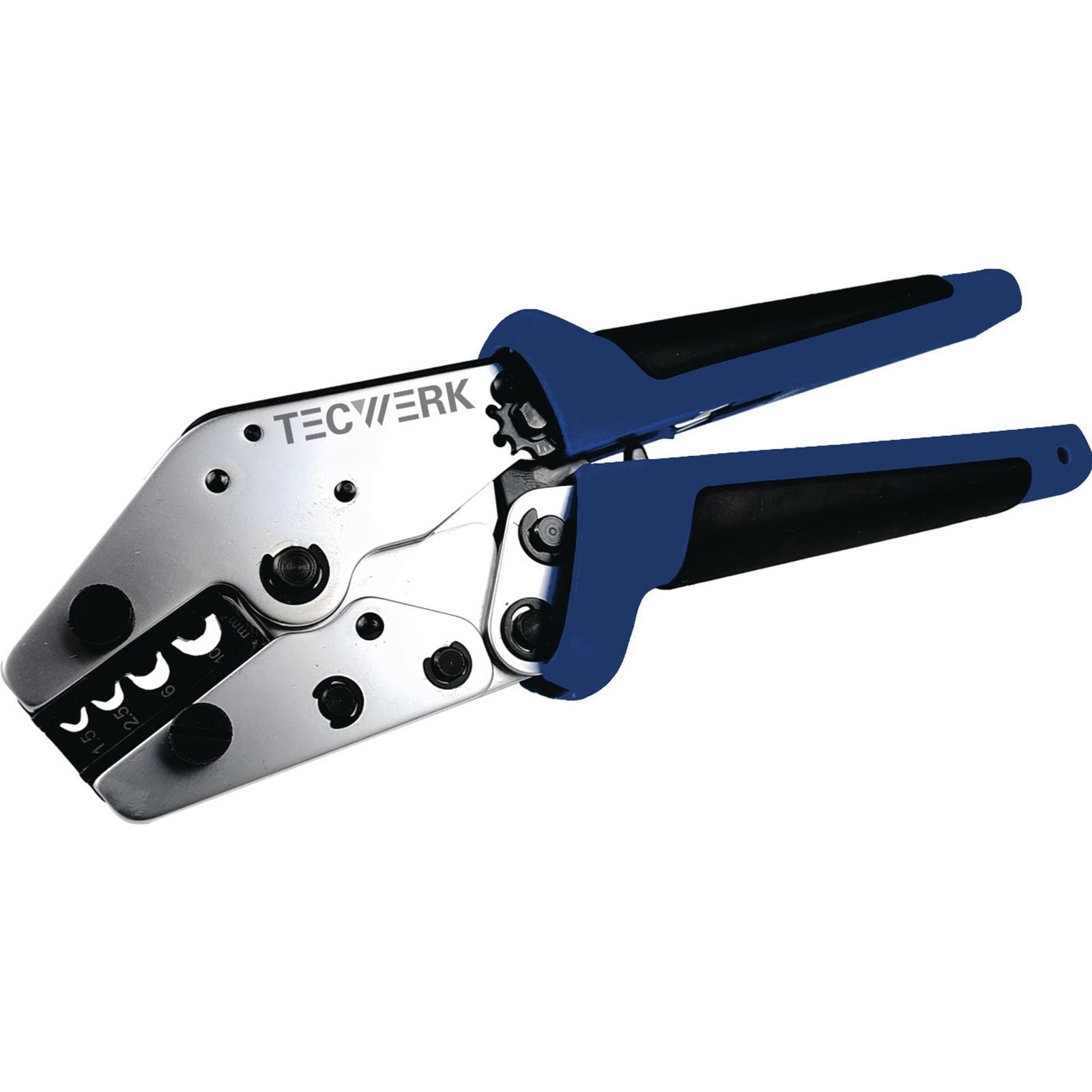 Crimpzange L.205mm 0,5-6 (AWG 20...10)mm² TECWERK