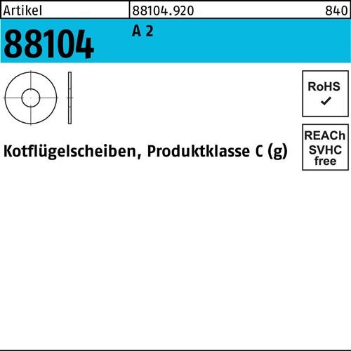 Kotflügelscheibe R 88104 10,5x25x1,5 A 2 100 Stück