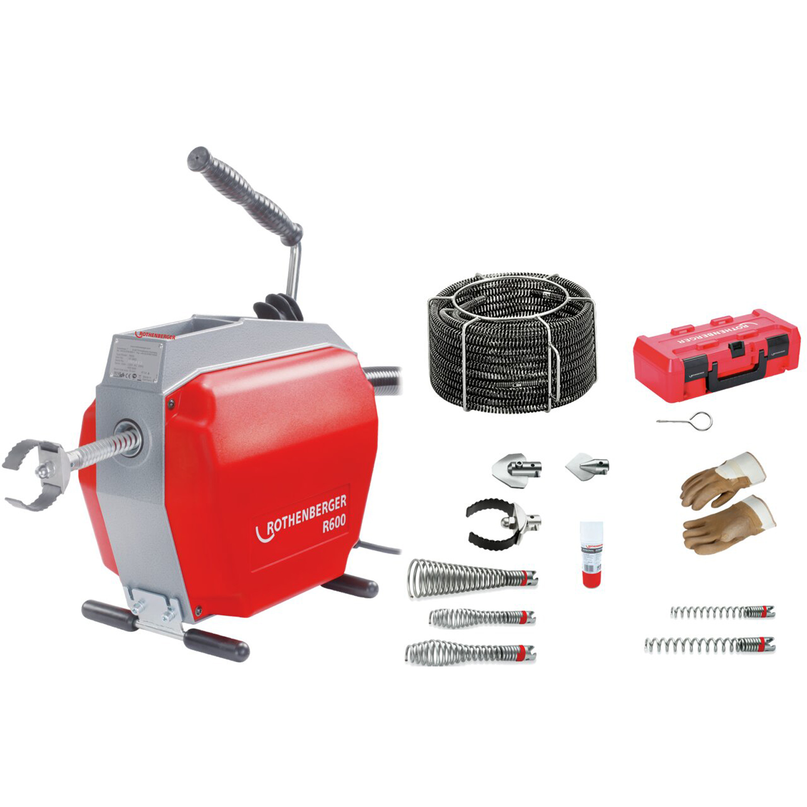 ROTHENBERGER R600 230V+Spiral/WZ-Set (7.2687+7.2955X) - 72675