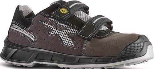 Sicherheitssandale Prince Gr.43 W.11 grau-grau Leder m.Mesh-Einsätzen