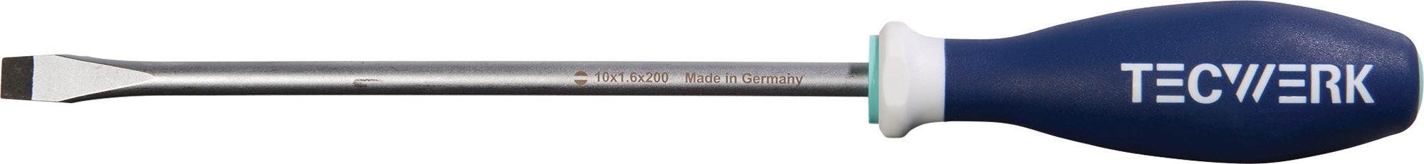 Schraubendreher Schneiden-B.10mm Klingen-L.200mm 3K-Griff Rundkl.TECWERK