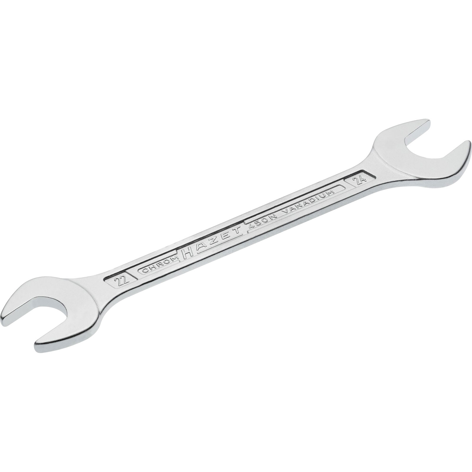 Hazet Doppelmaulschlüssel 450N 22x24mm L.254,6mm verchr - 450N-22X24