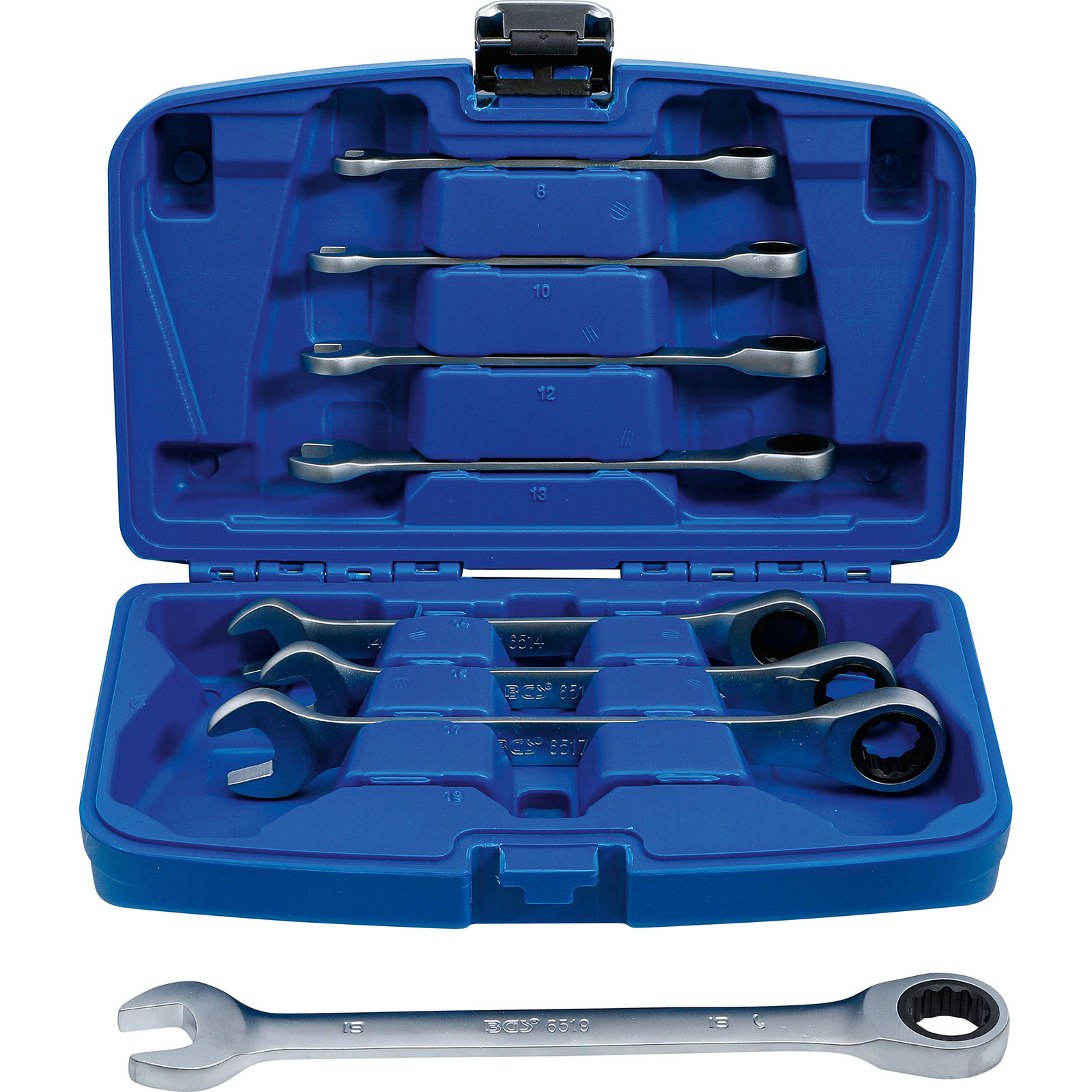 BGS Ratschenring-Maulschlüssel-Satz SW 8 - 19 mm 8tlg. - 6540