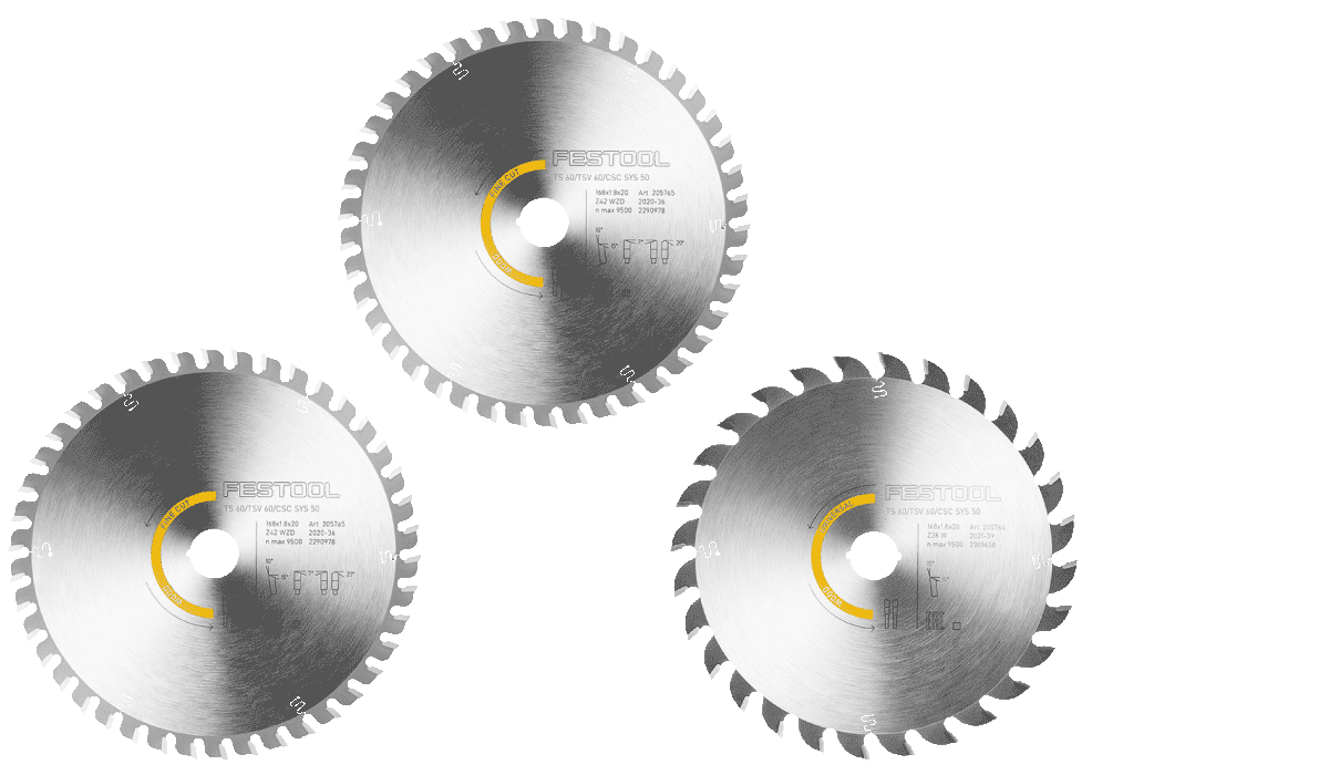 Festool Sägeblätter Set für präzise Schnitte