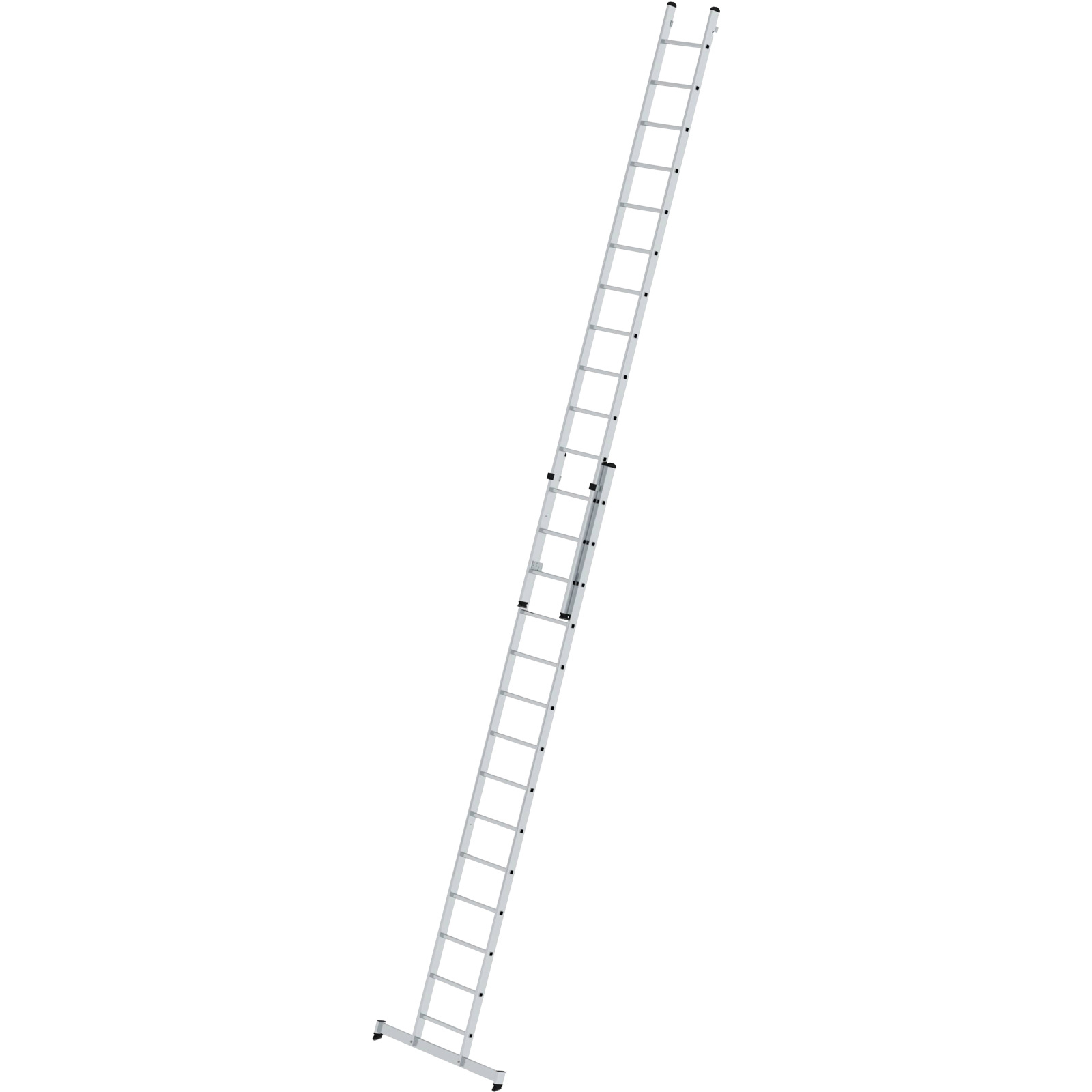 Günzburger Steigtechnik Mehrzweckleiter 2tlg. mit nivello-Traverse 2 x 14 Sprossen - 031228