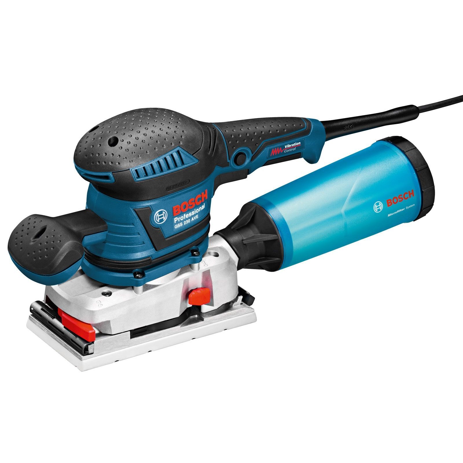 Bosch Schwingschleifer GSS 230 AVE mit Zusatzgriff 300 W in L-Boxx - 0601292801
