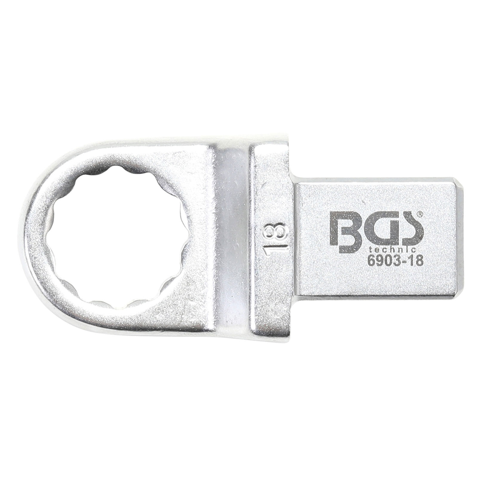 BGS Einsteck-Ringschlüssel 18 mm Aufnahme 14 x 18 - 6903-18
