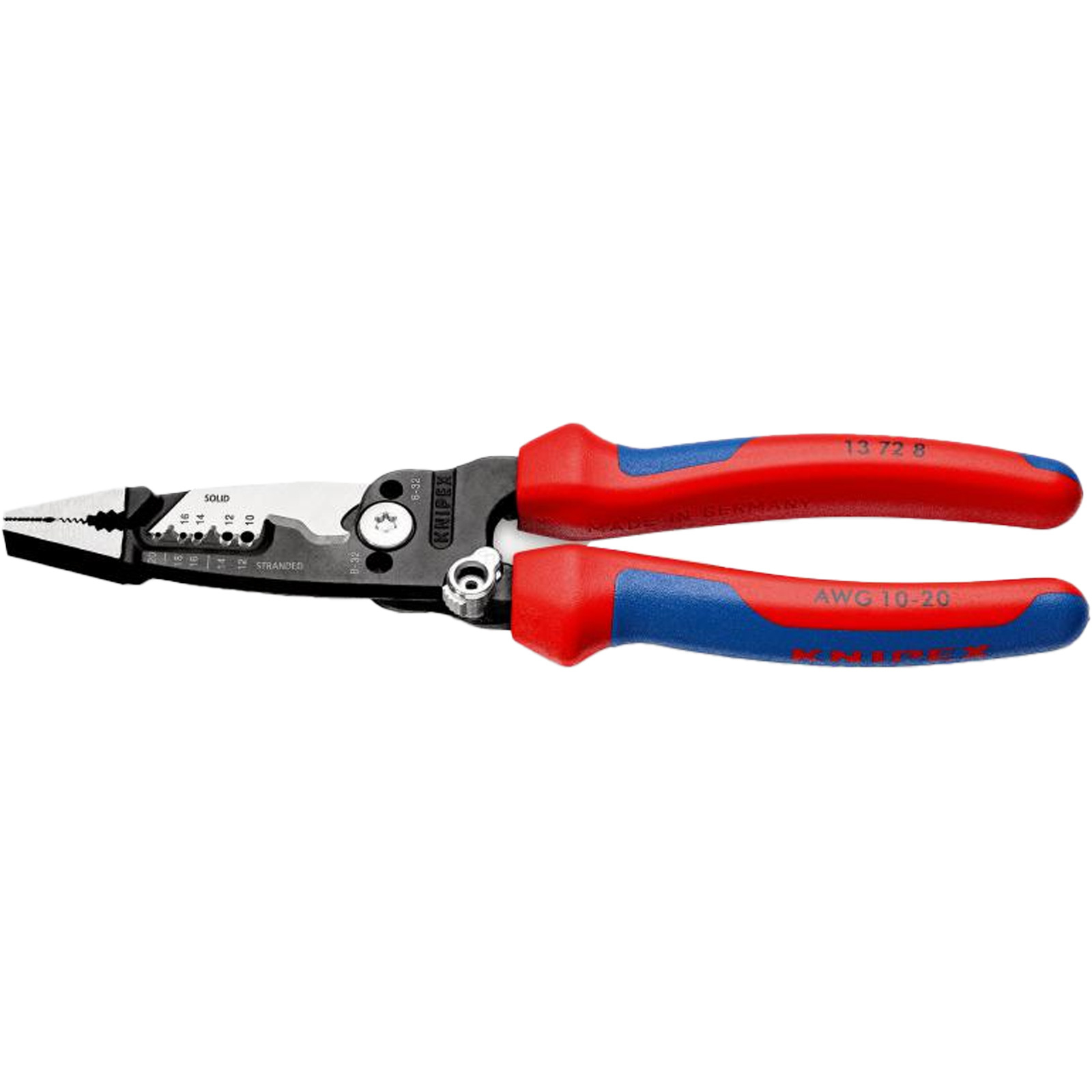 Knipex Wire Stripper Multifunktions-Elektrikerzange Griff mit Mehrkomponenten-Hüllen - 13728