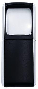 WEDO Lupe 2717501 4,7x11,8x1,4cm LED schwarz +Batterien