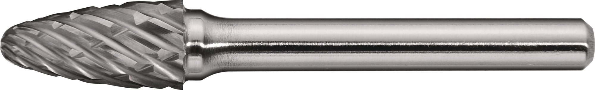 Frässtift RBF Special Steel D.8mm Kopf-L.18mm Schaft-D.6mm HM Verz.Kreuz TECWERK
