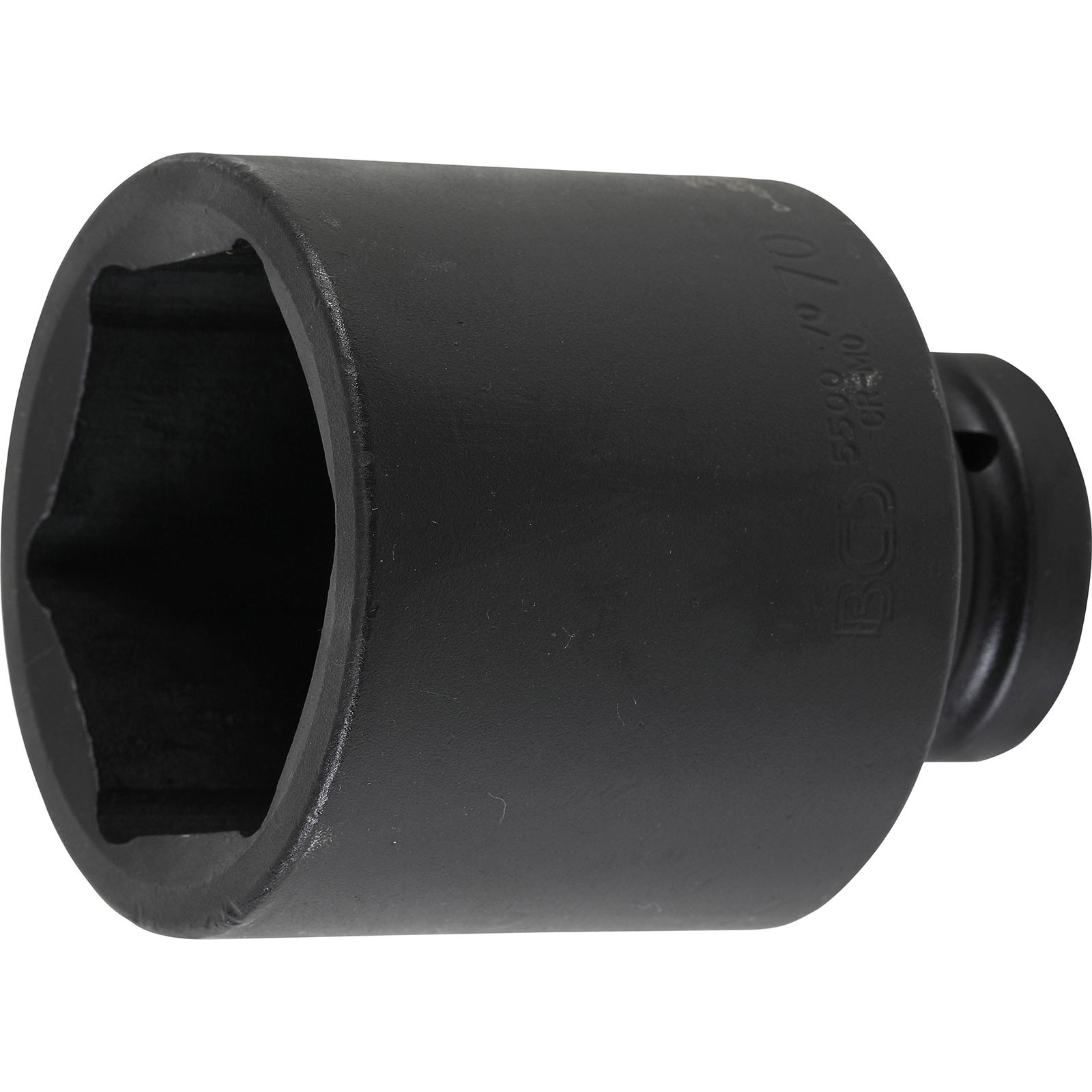 BGS Kraft-Steckschlüssel-Einsatz Sechskant tief Antrieb Innenvierkant 25 mm (1") SW 70 mm - 5500-70