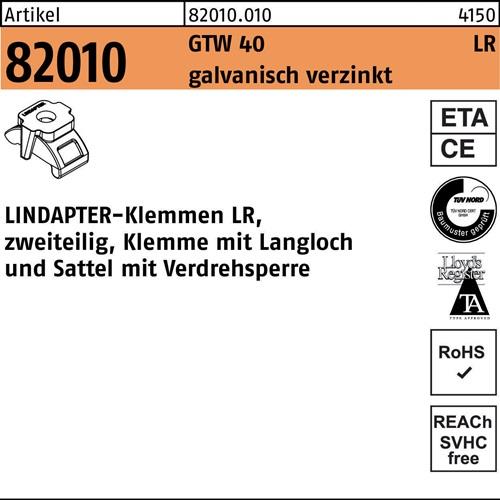 Klemme R 82010 GTW 40 LR M12/3 - 12 galv.verz. 1 Stück LINDAPTER
