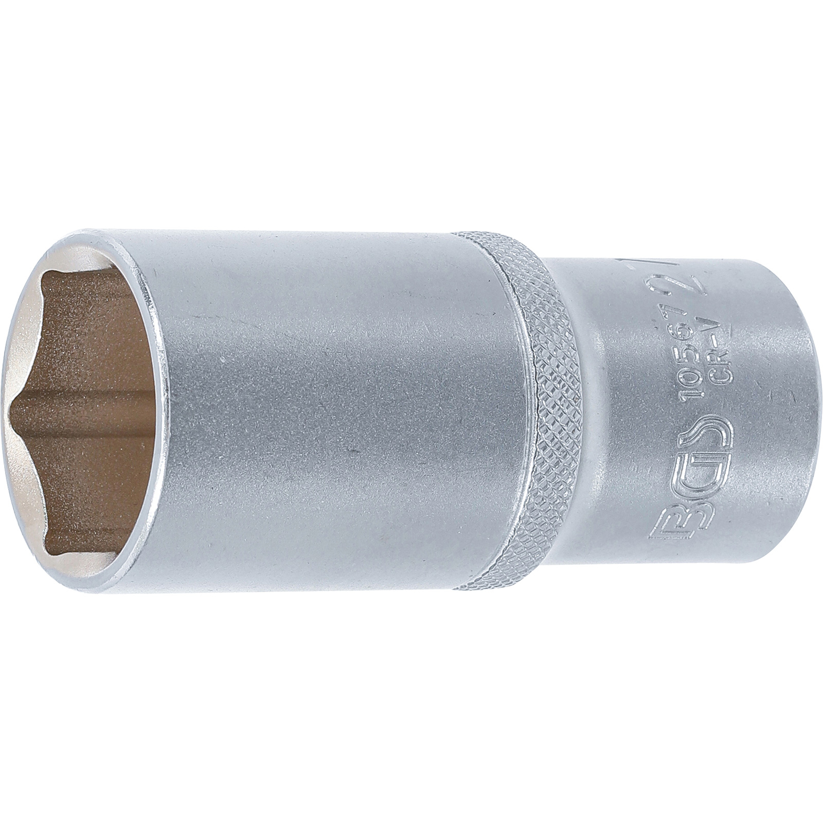 BGS Steckschlüssel-Einsatz Sechskant tief Antrieb Innenvierkant 12,5 mm (1/2") SW 27 mm - 10567