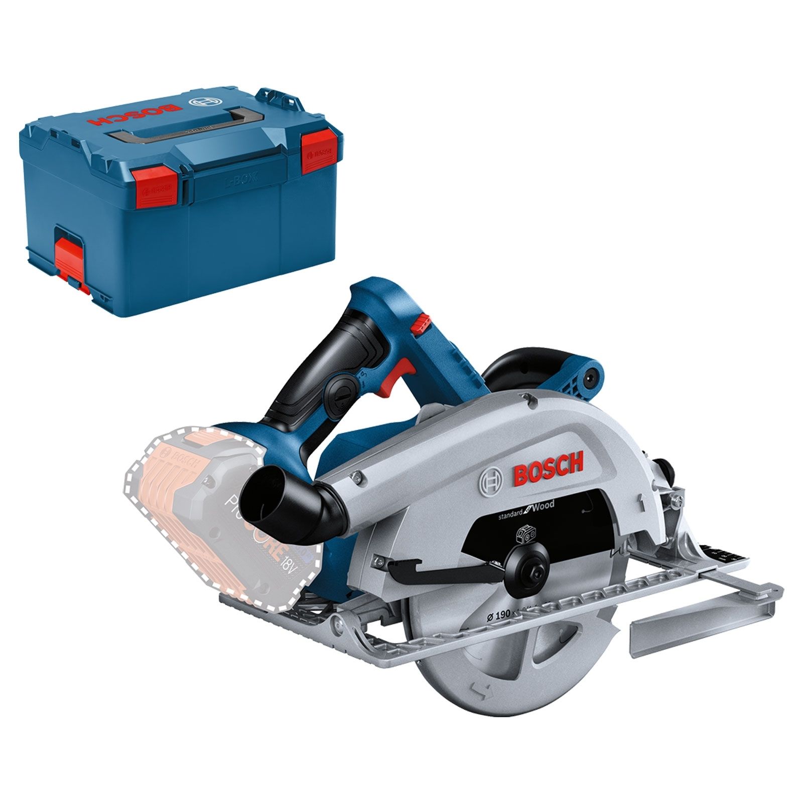 Bosch Akku-Kreissäge BITURBO GKS 18V-68 C 18 V Ø 190 mm Solo in L-Boxx - 06016B5001