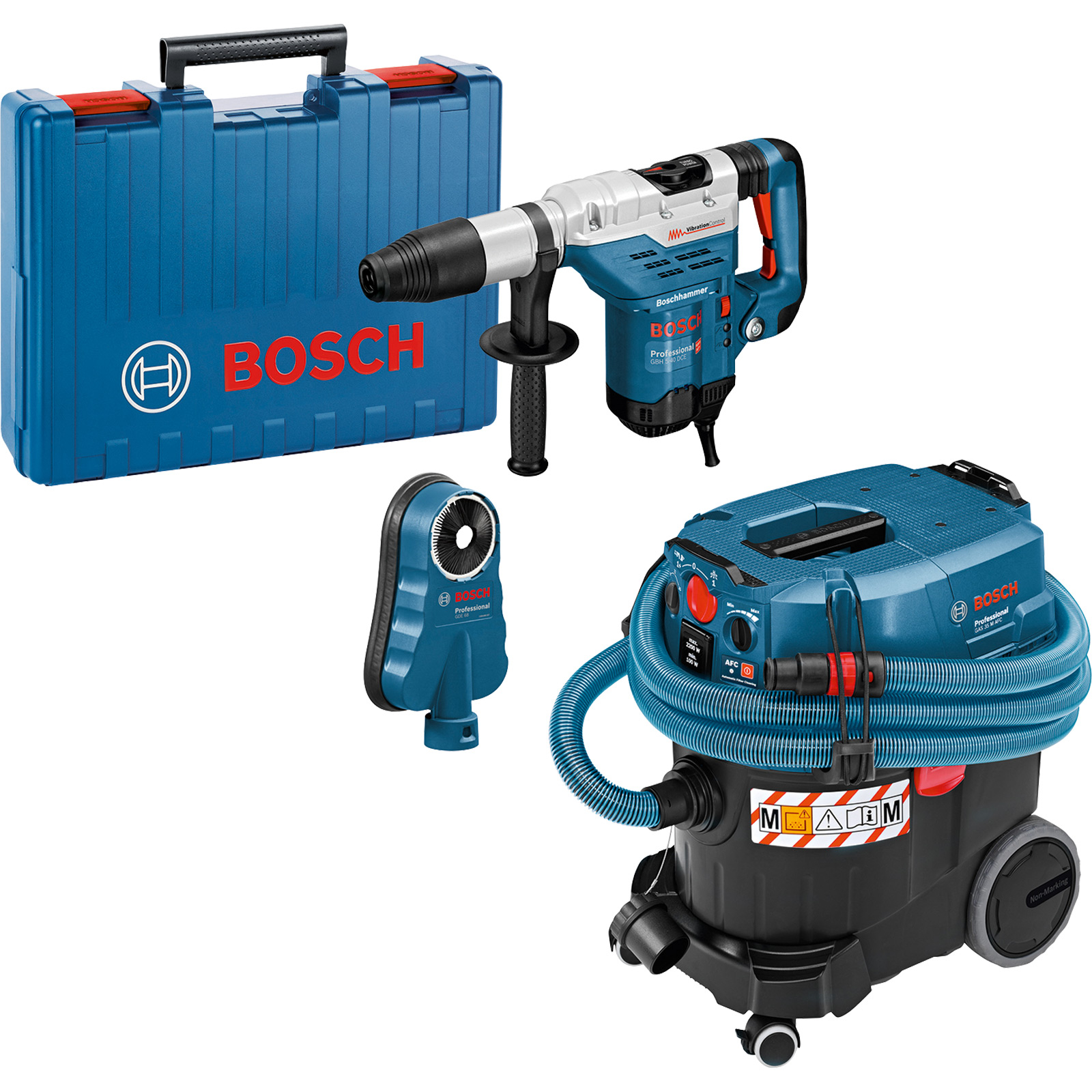 Bosch Combi-Set: Bohrhammer GBH 5-40 DCE + Sauger GAS 35 M AFC + GDE 68 - 0615A5004J