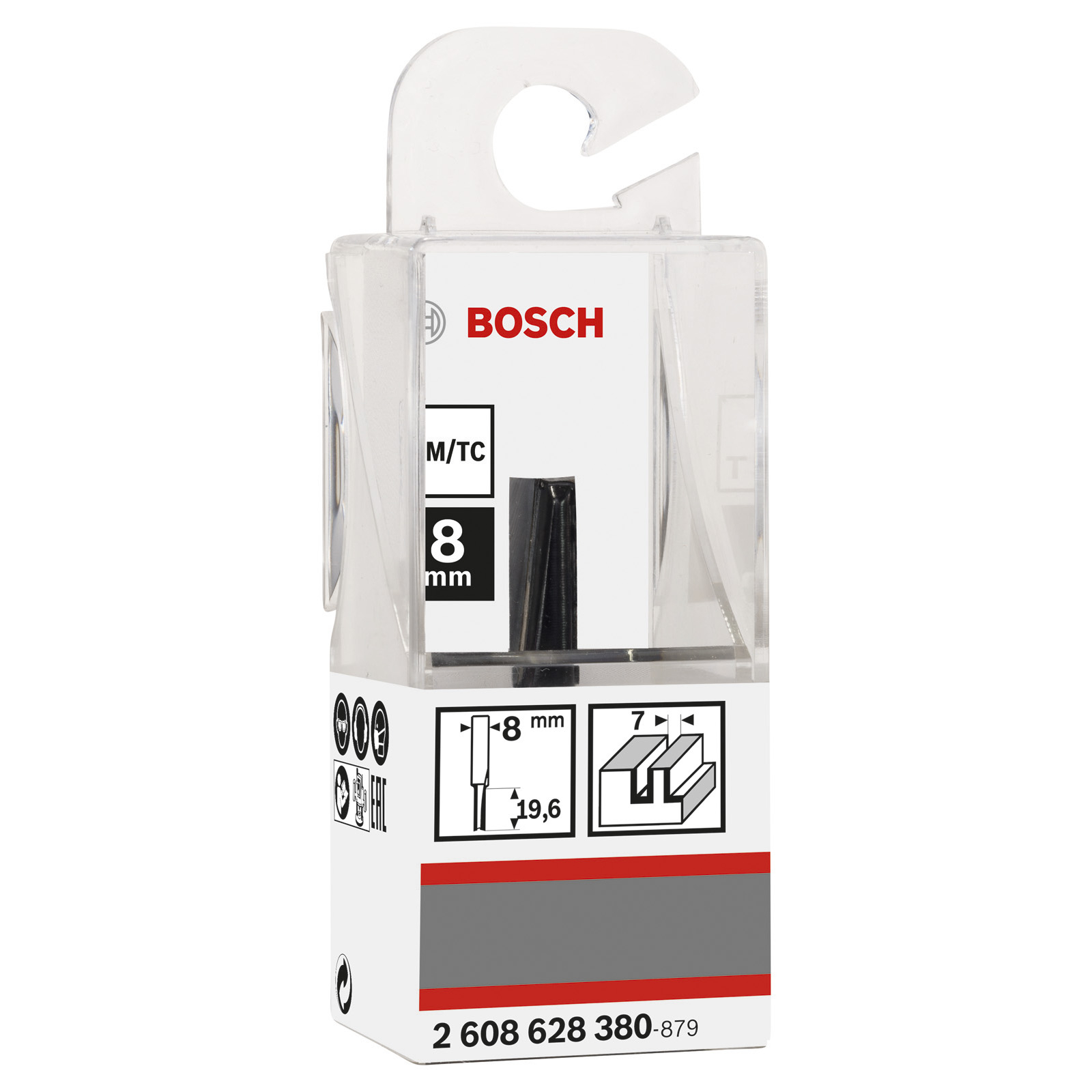 Bosch Nutfräser Standard for Wood 8 mm D1 7 mm L 20 mm G 51 mm - 2608628380