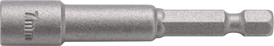 Steckschlüsseleinsatz m.6-KT.-Antr.SW 7mm L.60mm m.Magnet TECWERK