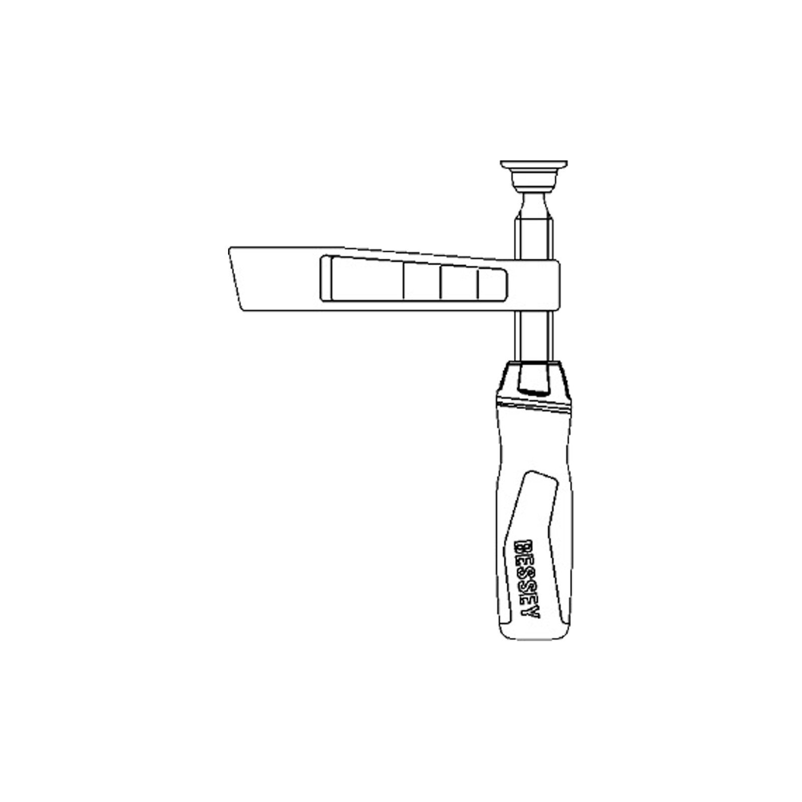 Bessey Unterteil kpl. TGK m. 2K-Griff (Auslad. 120 mm) - 3101838