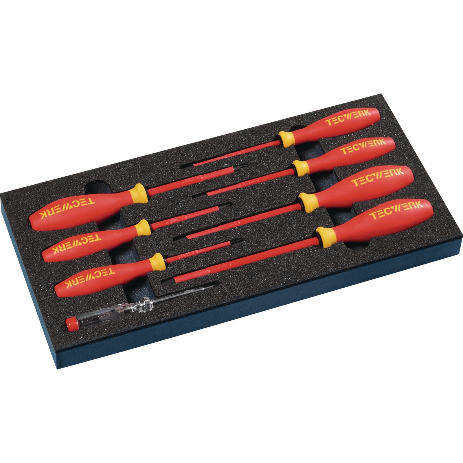 Werkzeugmodul 8-tlg.1/3-Modul Schlitz 2,5-6,5/PH 1,2 TECWERK