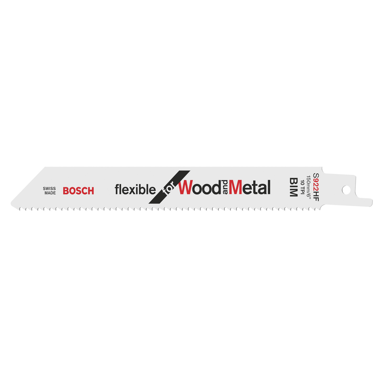 Bosch 100x Säbelsägeblatt S 922 HF Flexible for Wood and Metal - 2608656320