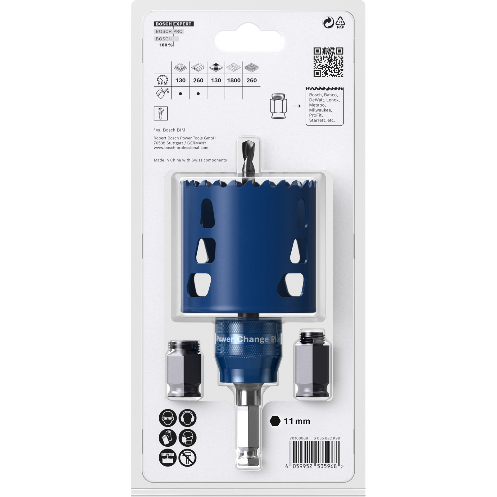 Bosch Expert Tough Material Lochsäge-Starter-Set 68 x 60 mm - 2608900450