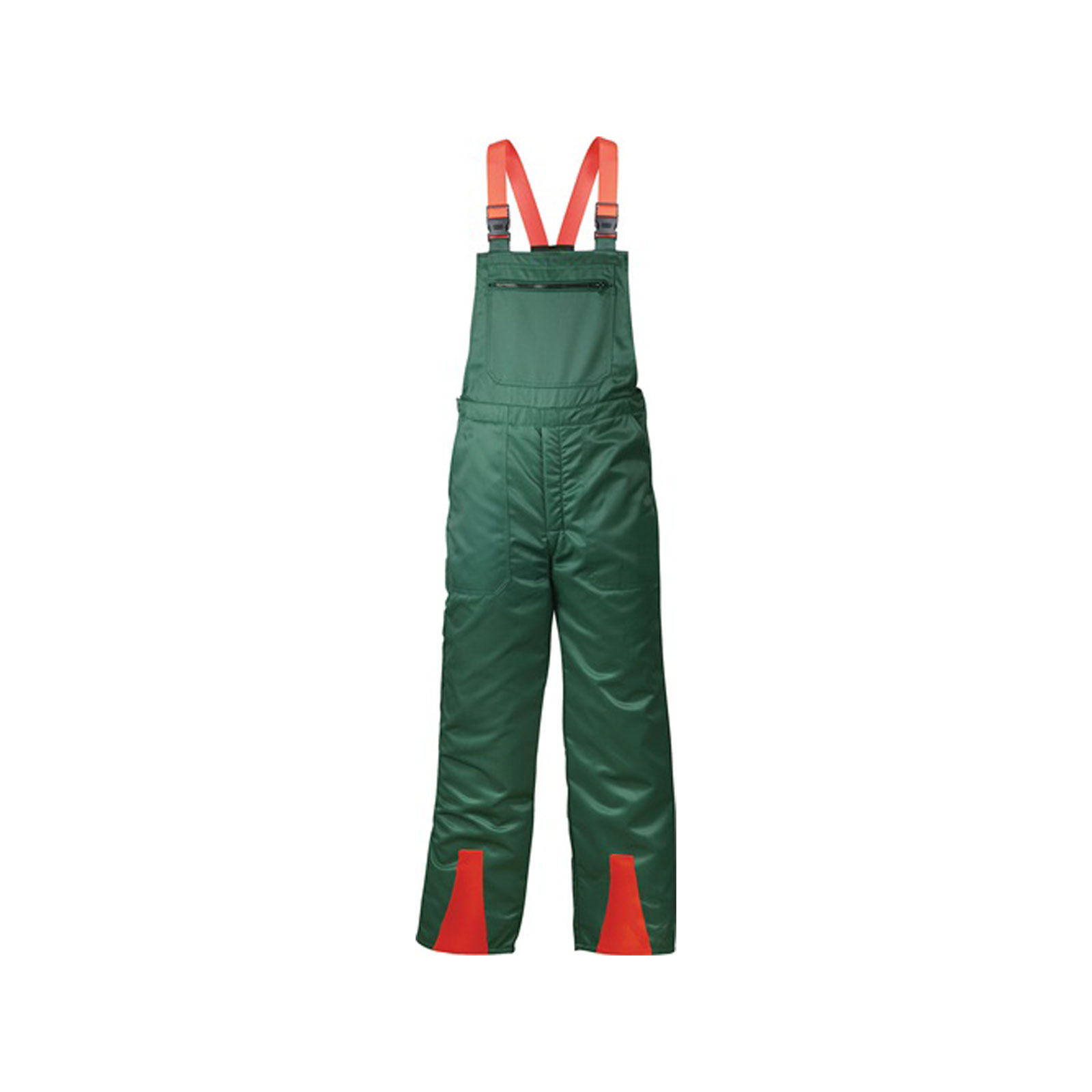 FELDTMANN Schnittschutzlatzhose FICHTE grün / rot Gr. 58 - 22772-58