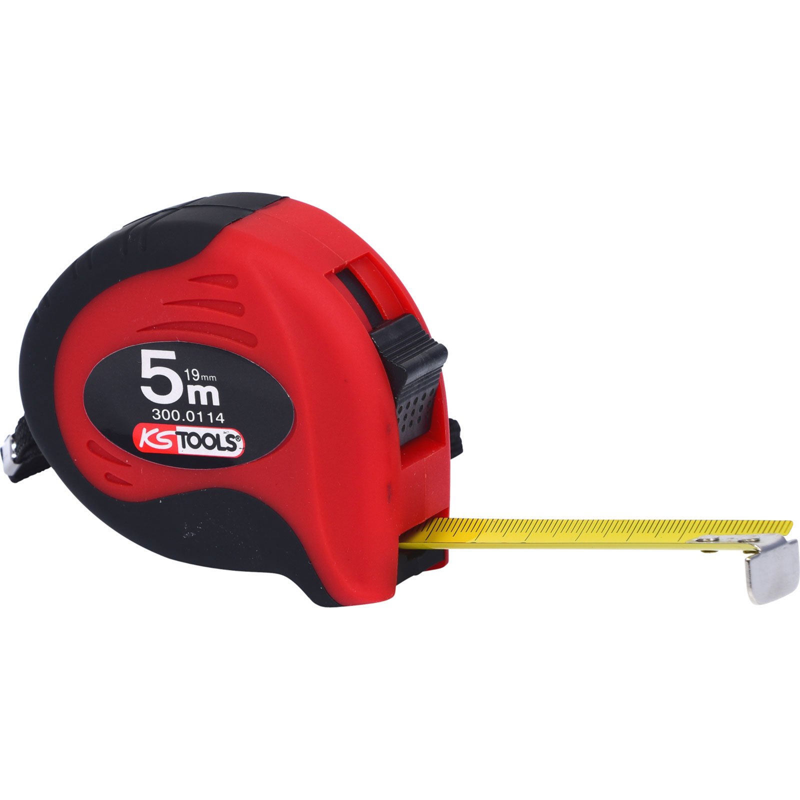 KS TOOLS Bandmaß mit Feststeller schwarz-rot 5m 19 mm - 300.0114