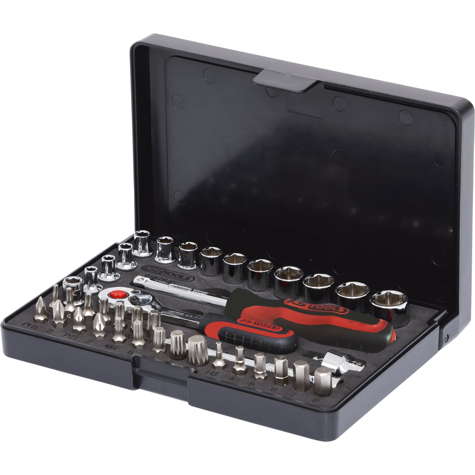KS TOOLS 1/4" CHROMEplus Steckschlüssel-Satz 40tlg. - 918.0640