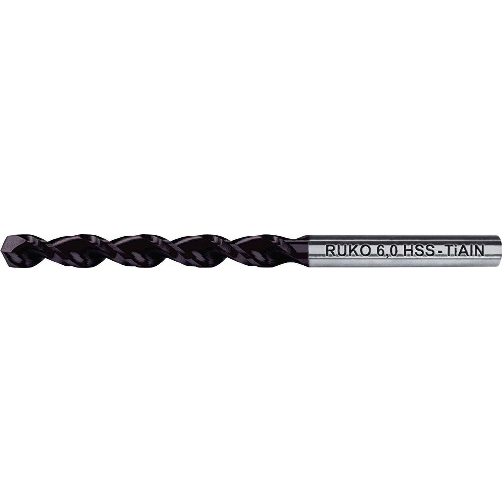 RUKO 10x Spiralbohrer DIN 338 TL 3000 TiAlN HSS Ø 10 mm - 258100F