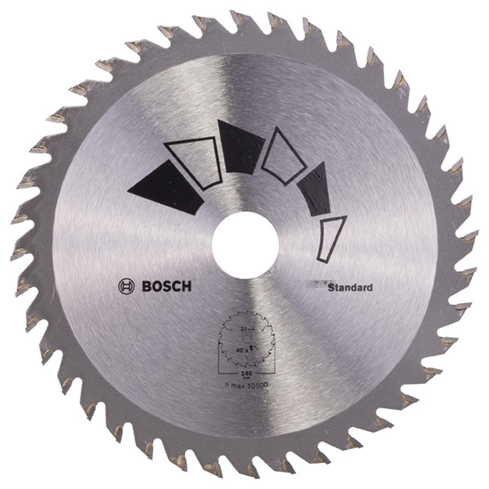Bosch Kreissägeblatt STANDARD D= 140 mm Bohrung= 20 mm Z= 40 - 2609256805