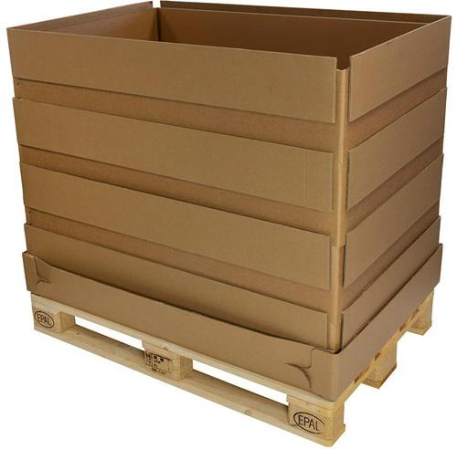 Wellpapp-Aufsatzrahmen 5-wellig Maße 1179x779x225mm Qualität 2.96 BAA + 2.70 BC