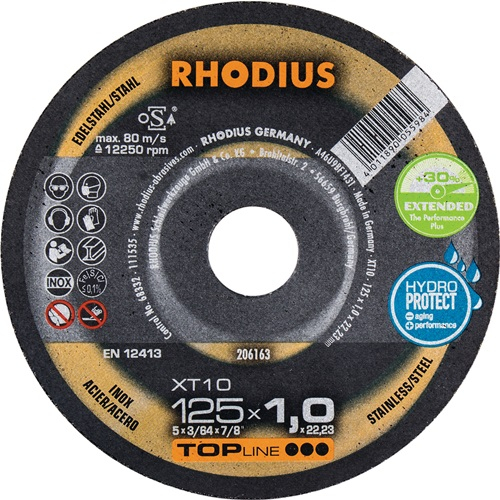 RHODIUS Trennscheibe XT10 Ø 180 x 1,5 mm INOX 22,23 mm - 206262