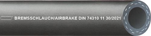 Stickstoffschlauch AIRBRAKE ID 13,0mm AD 25,0mm L.40m Schwarz TEGUMA