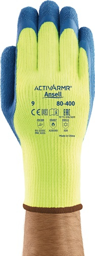 ANSELL Kälteschutzhandschuhe ActivArmr 80-400 Gr.9 gelb / blau EN 388 EN 511 EN 407 - 80-400-9