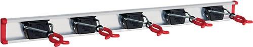 Gerätehalter Länge Führungsschiene 750 mm 5 Halter Aluminium - SB 5.07