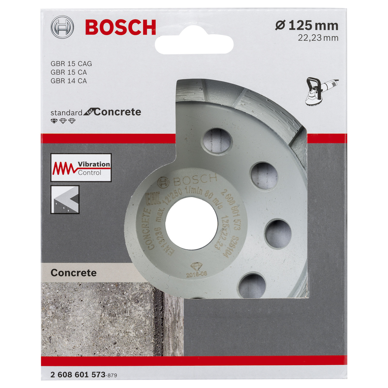 Bosch Diamanttopfscheibe Standard for Concrete 125 x 22,23 x 5 mm - 2608601573