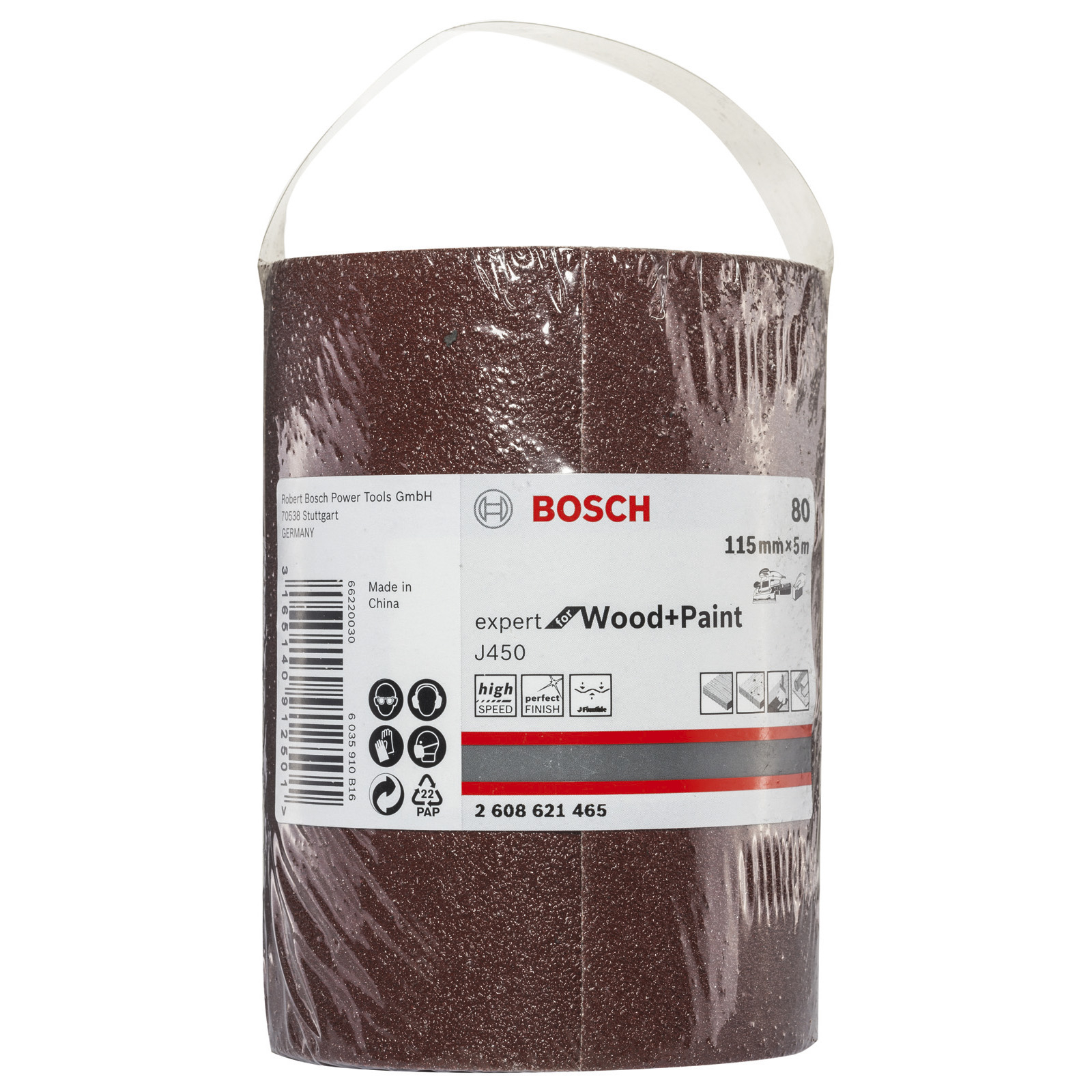 Bosch Schleifrolle J450 Expert for Wood and Paint 115 mm x 5 m 80 - 2608621465