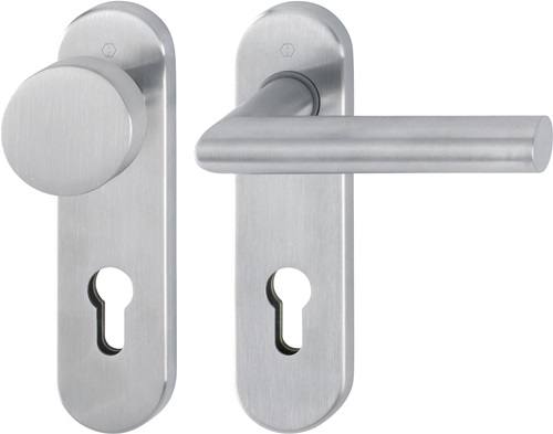 HOPPE Kurzschildgarnitur Ams.E58/353K/1400Z VA F69 PZ rd Wechselgrt - 3306187