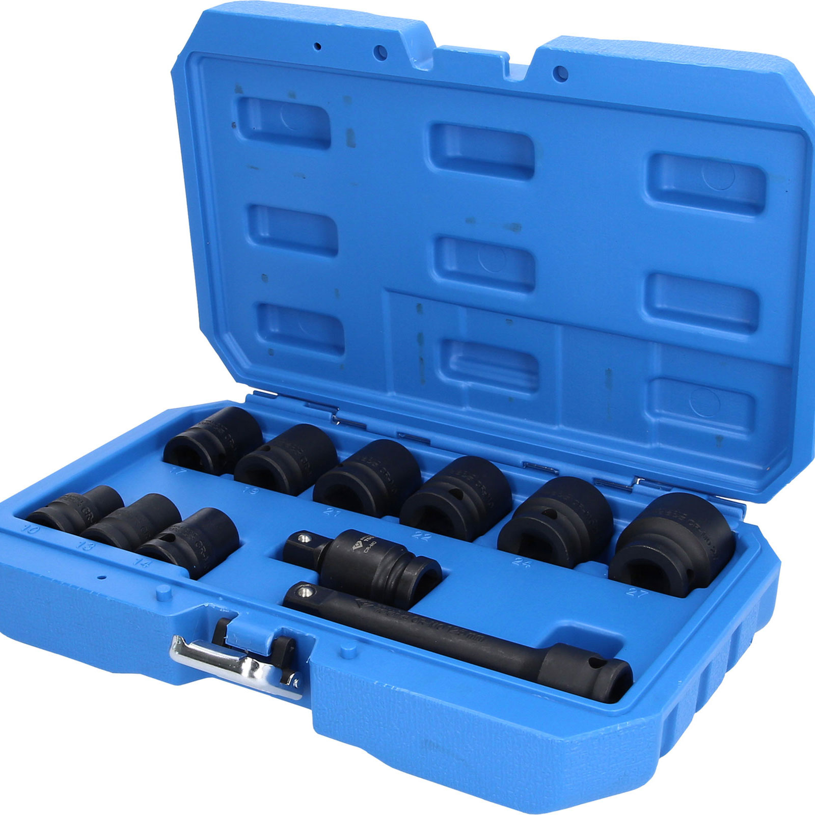 BRILLIANT TOOLS 1/2" Kraft-Stecknuss-Satz Sechskant 11tlg. kurz - BT022645