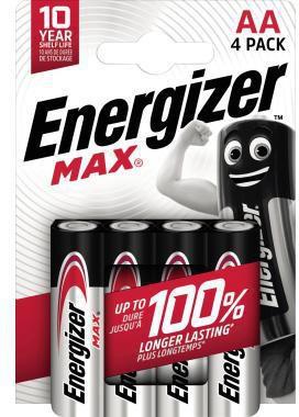 Energizer Batterie Max Alkaline E303323700 AA LR6 4St.