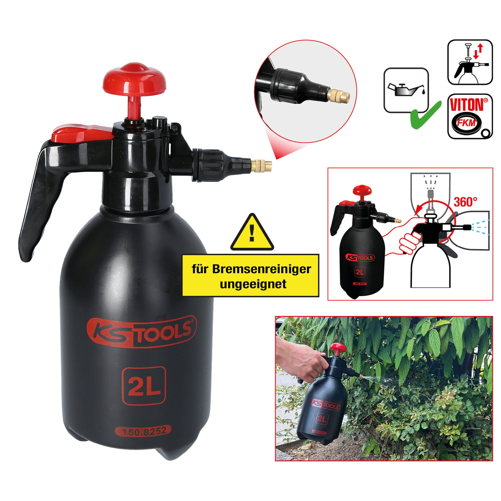 KS TOOLS Universal-Druck-Zerstäuber 2 l - 150.8252