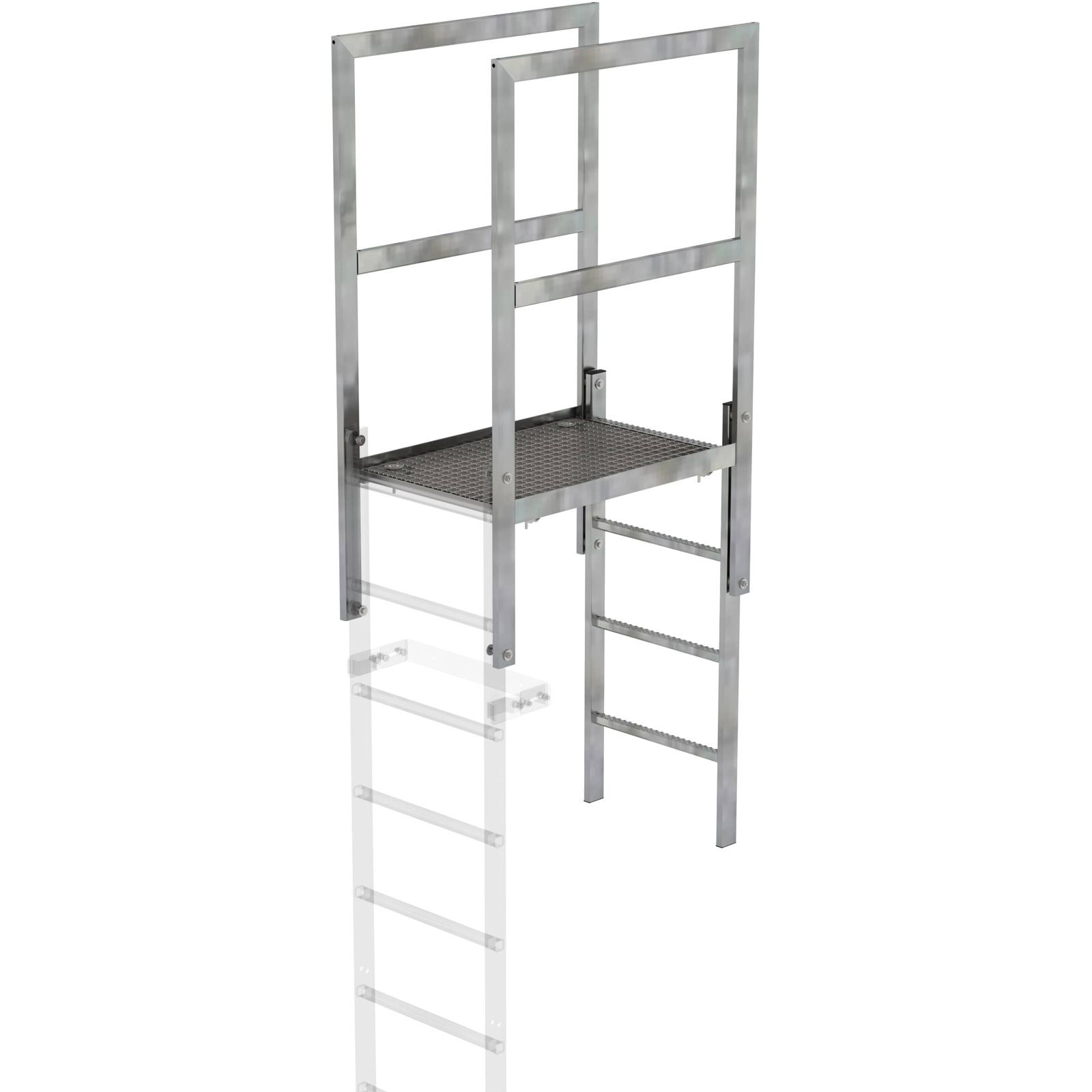 Günzburger Steigtechnik Attika-Überstieg Stahl verzinkt