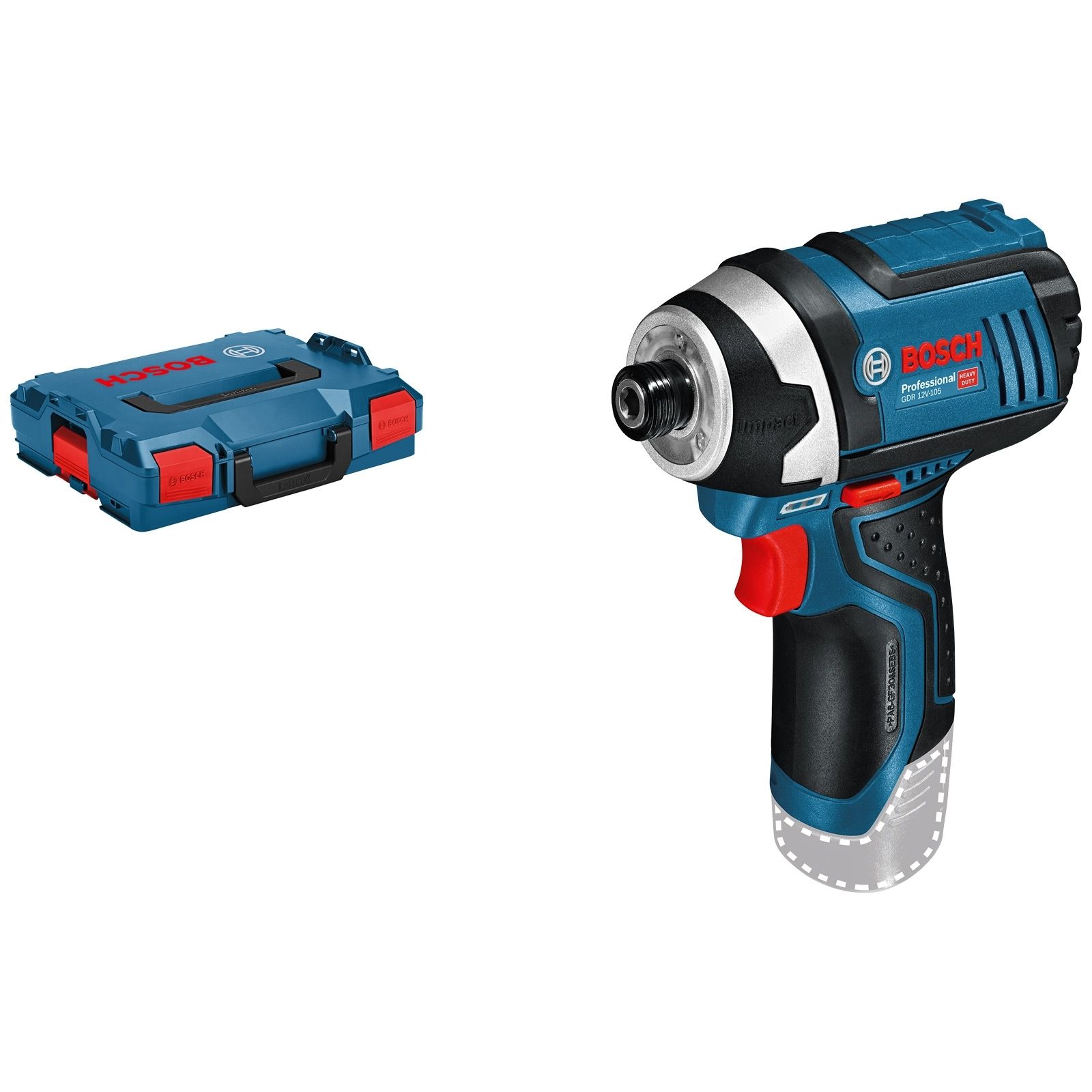 Bosch Akku-Drehschlagschrauber GDR 12V-105 Clic&Go Solo in L-Boxx - 06019A6906