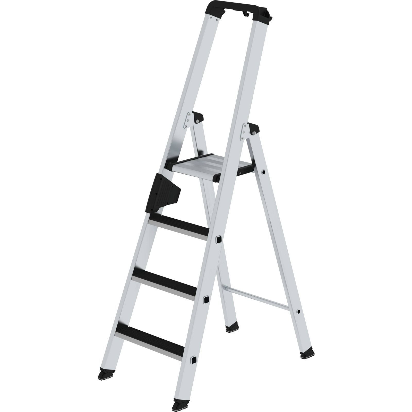 Günzburger Steigtechnik Stufen-Stehleiter einseitig begehbar mit clip-step 4 Stufen - 041504