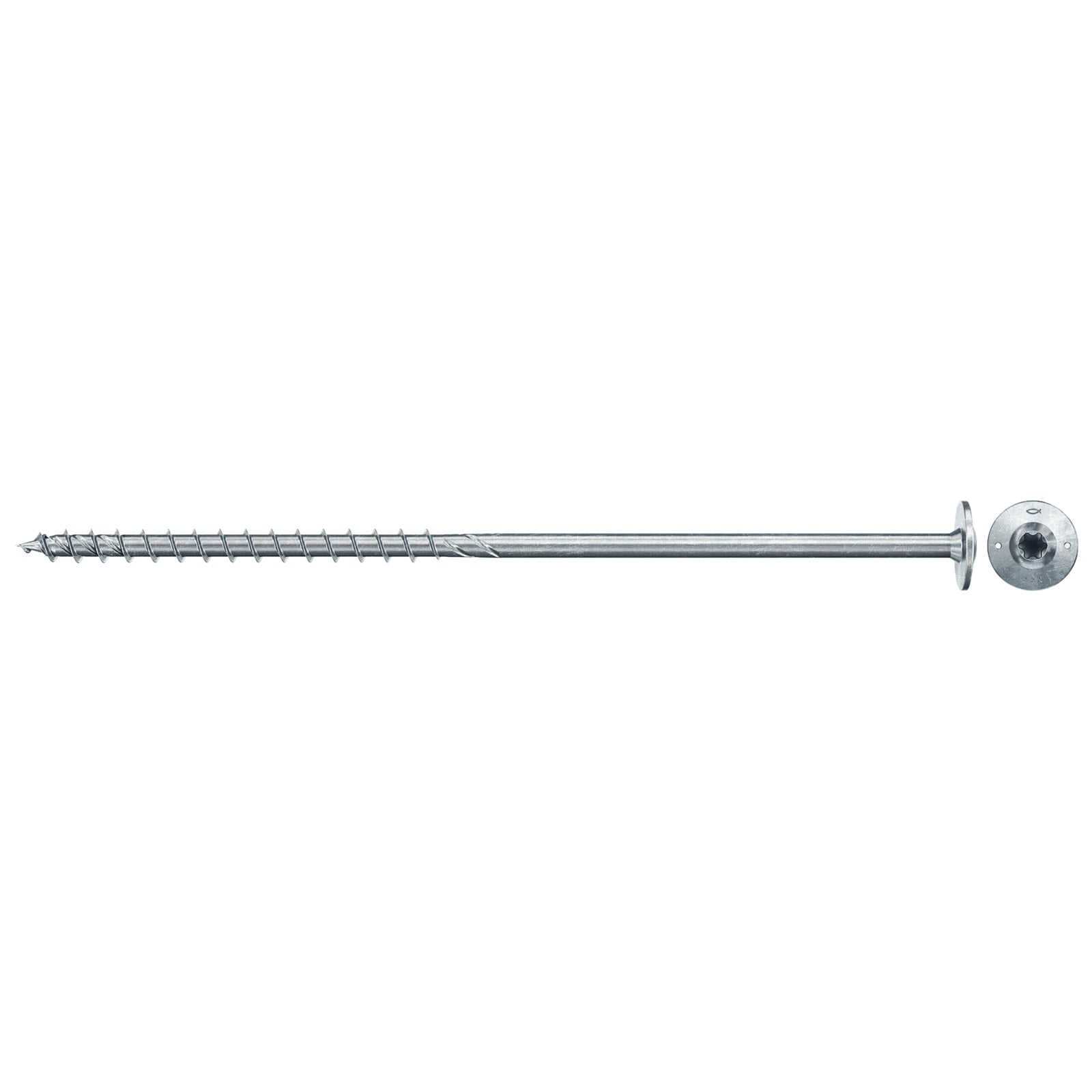 fischer Holzbauschraube PowerFast FPF II WTP 8,0 x 160 BC 18 Tellerkopf Innenst. TX Antrieb Teilgew. galv.verz. - 578618
