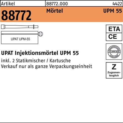 Injektionsmörtel R 88772 UPM 55-390 6 Stück UPAT