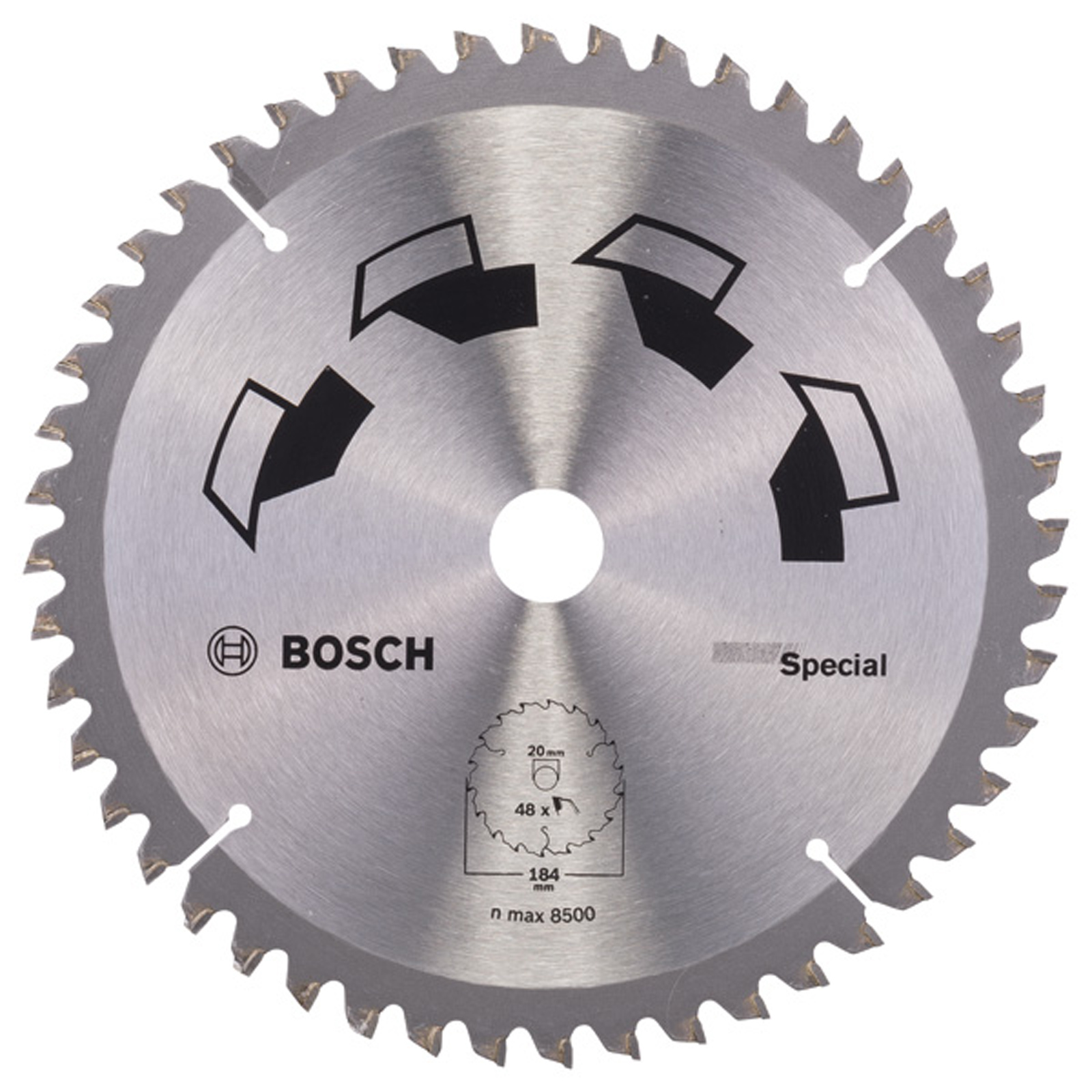 Bosch Kreissägeblatt SPECIAL D= 184 mm Bohrung= 16 mm Z= 48 - 2609256890