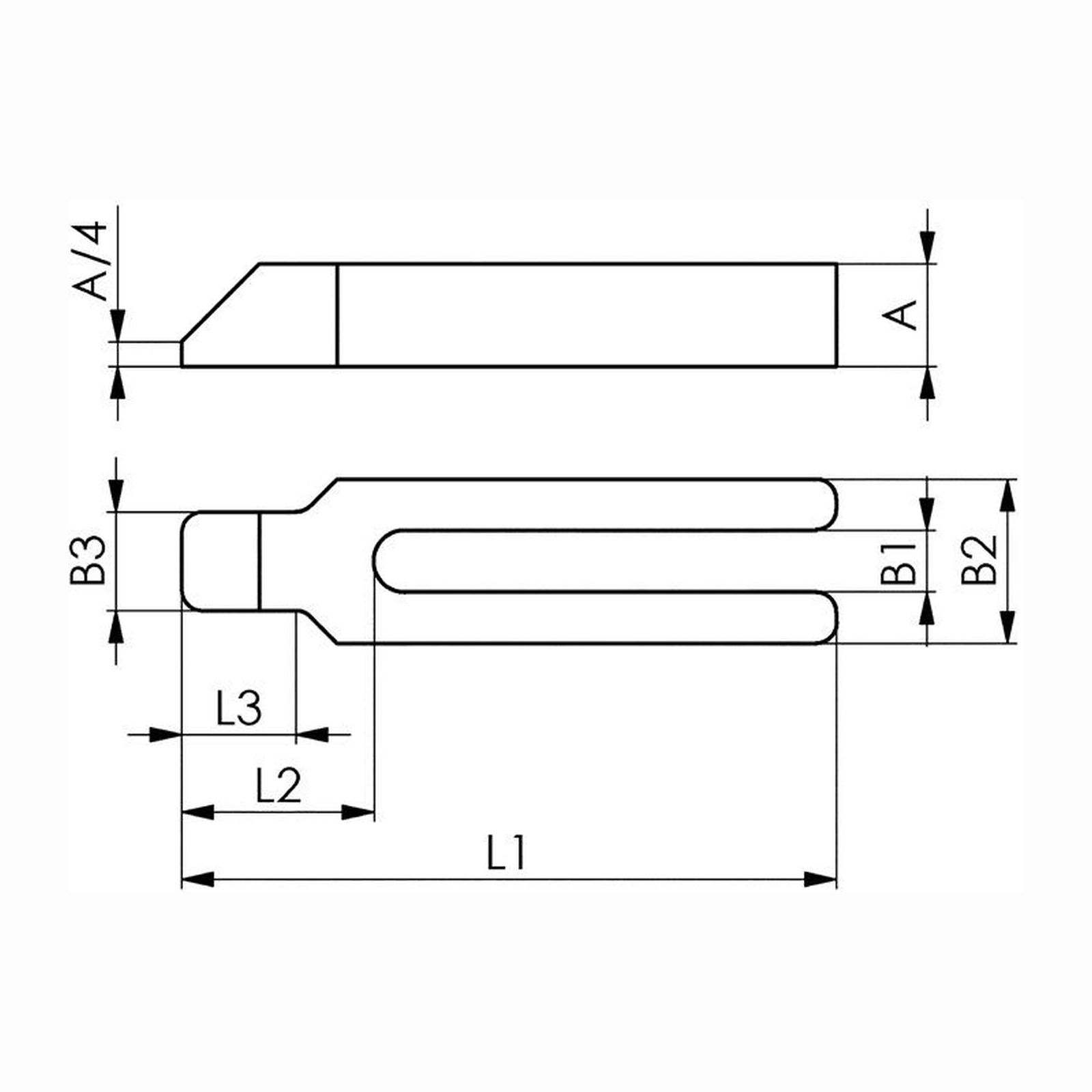 AMF Gabelspanneisen Nr. 6315GN 200 x 14 mm - 70896