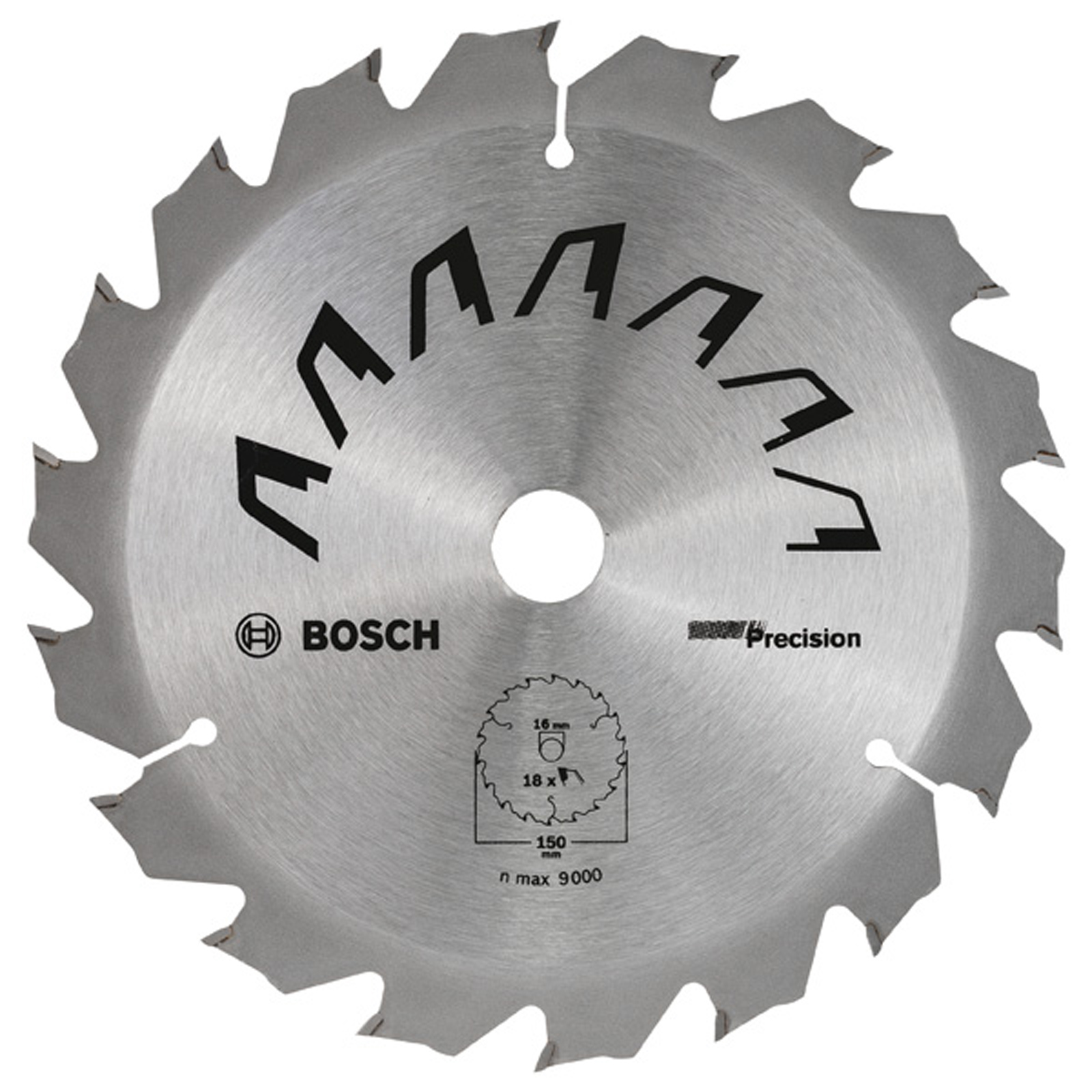 Bosch Kreissägeblatt PRECISION D= 150 mm Bohrung= 16 mm Z= 18 - 2609256D62
